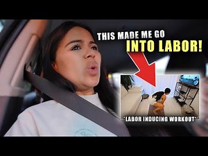 GOING INTO LABOR, CAUGHT ON CAMERA *INDUCING LABOR WORKOUT ACTUALLY WORKED!!*
