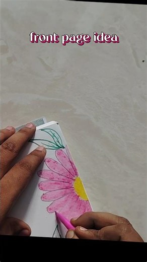 43 subscribers today❣️| front page designs #frontpage #shorts #paperborderdesign #art #oilpastel