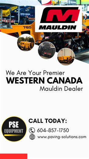 PSE Equipment: Your Premier Western Canada MAULDIN Dealer When it comes to top-tier paving performance, contractors across Western Canada trust one name: PSE Equipment. As the region’s Premier MAULDIN dealer, we’re proud to deliver industry-leading machines backed by unmatched service, expertise, and support. MAULDIN’s reputation for durability, precision engineering, and innovative features makes their equipment a preferred choice for paving professionals. From commercial projects to municipal 