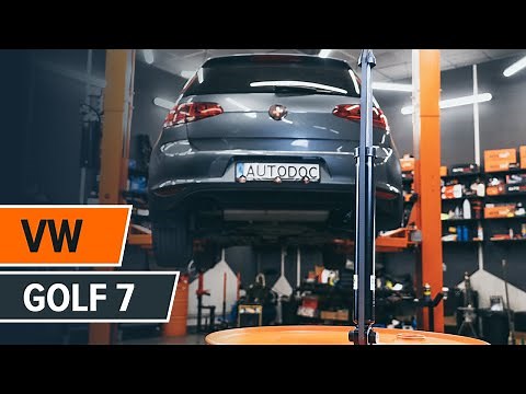 Comment remplacer un amortisseur arrière sur VW GOLF 7 [TUTORIEL AUTODOC]