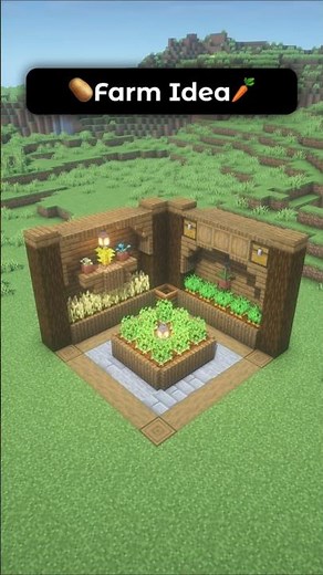 Simple Aesthetic Farm Design Idea In Minecraft! 🥔✨