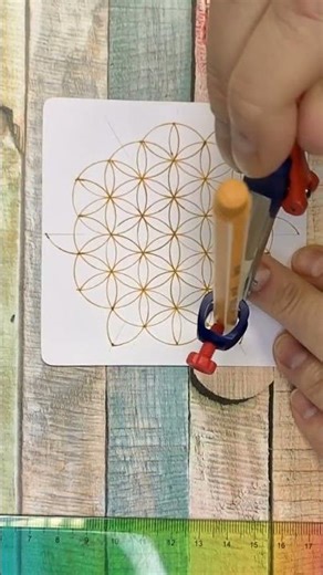 Hypnotizing Flower of Life You Can Draw Right Now #shorts