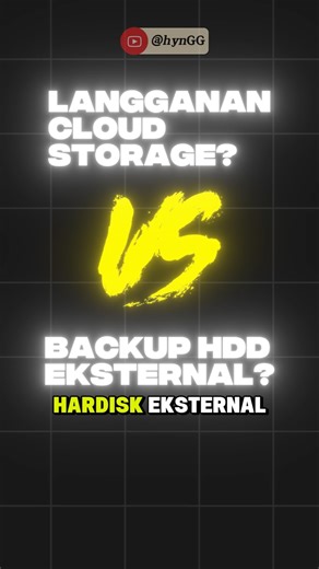 Backup data mending ke cloud atau hardisk external? #smartphone #databackup #backup