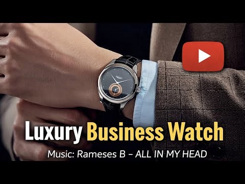 Men’s Black Leather Quartz Watch – Luxury Business Dress Style | All In My Mind
