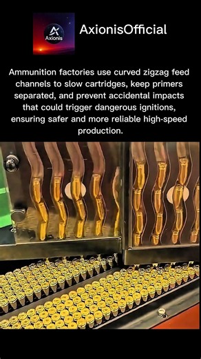 Why Ammunition Factories Use Curved Bullet Tracks 🤯