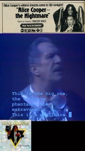 At 11:30 PM way back in 1975, Vincent and @alicecooper had some phantasmic phun on network television! | Vincent Price