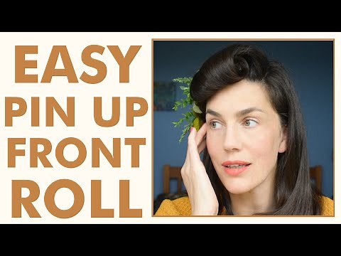 PIN UP HAIRSTYLE tutorial: front roll PERFECT for hiding bangs