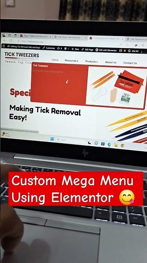 Custom Mega Menu Design ✨️. #website #elementor