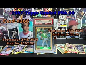 Is it worth grading Vintage 1987 Topps Baseball Cards through PSA?