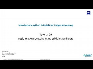 Tutorial 29 -Basic image processing using scikit-image library