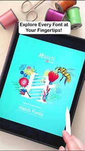Unlock the potential of Hatch Embroidery software with our FREE Font Guide. This PDF showcases every available font, recommended size ranges, details on where each font can be found—whether it's included with your current level or in one of our exclusive Font Packs. Link in Bio | Hatch Embroidery