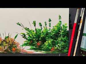 Canvas Painting for Beginners - Step by Step Canvas Painting Class - Landscape Painting