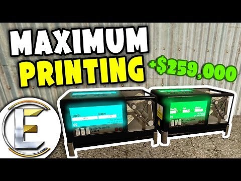 New Maximum Printing - Gmod DarkRP Life (Made $259,000 Easy With New Money Printers)