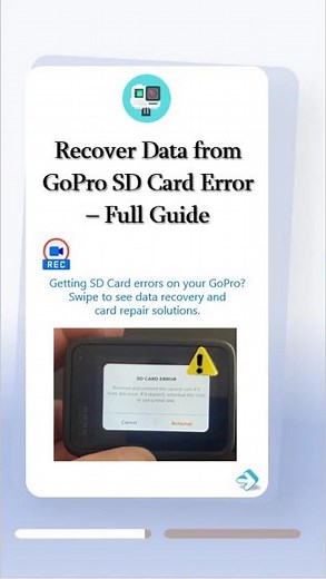 Fix GoPro SD Card Error & Recover Videos Without Losing Data#gopro #videorecovery