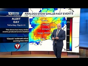 Alabama Alert Update: Severe thunderstorms with tornadoes in the forecast through the weekend