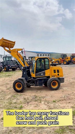 Loaders are highly versatile; they can perform bulldozing and loading #loader #wheelloader