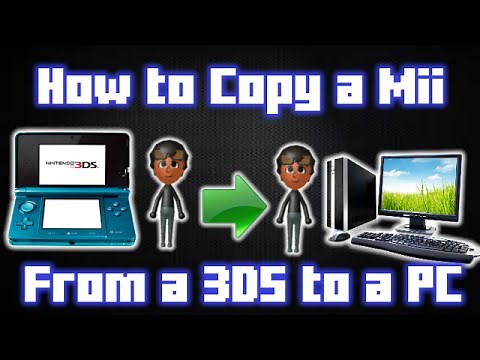 Tutorial: How to Copy a Mii from a Nintendo 3DS to a Computer.
