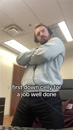 First Down Celly for a Job Well Done