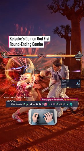 Keisuke’s Demon God Fist KAZUYA Combo ☠️