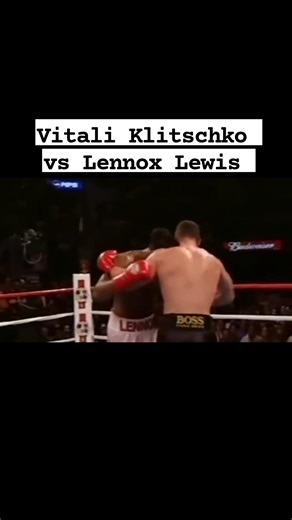 Lennox Lewis vs. Vitali Klitschko, billed as Battle of the Titans, was a heavyweight professional boxing match contested between WBC, IBO, and The Ring champion Lennox Lewis and former WBO titleholder Vitali Klitschko.The bout took place on June 21, 2003 at the Staples Center in Los Angeles, California. Lewis defeated Klitschko via sixth-round technical knockout (TKO) after the fight was stopped due to a severe cut above Klitschko's left eye. It was the last fight of Lewis' career, having decide