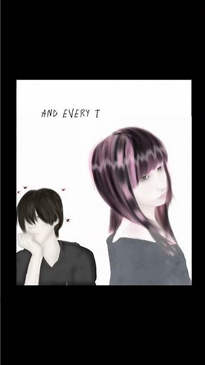 I know this pretty scene girl 🖤 #scene #scenegirl #animation #song #thistooksolong #fyp #viralvideo