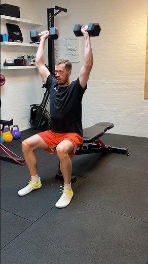 Seated arnold press, with dumbbells - [Shoulder Exercise]