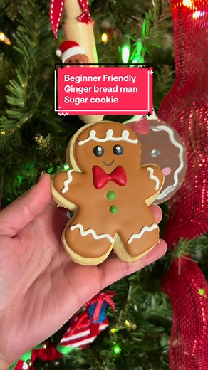 Beginner Friendly Gingerbread Man Sugar Cookies Tutorial