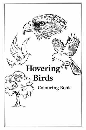 Hovering Birds Colouring Book. - Etsy
