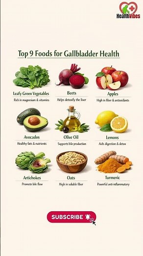 Say Goodbye to Gallbladder Issues with These 9 Foods #healthylifestyle #healthyeating