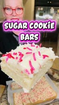 Lunch Lady Sugar Cookie Bars are super sweet!