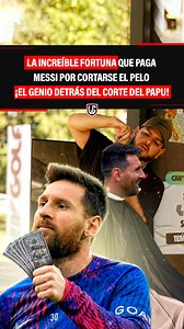 La INCREÍBLE FORTUNA que PAGA MESSI por CORTARSE el PELO ¡El GENIO DETRÁS del corte del PAPU!🙌🏻⚽💇🏻‍♂️ #messi #futbol #cortedecabello | La Gambeta
