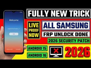 Samsung FRP Unlock Without PC 2026 🚀 Android 15/16 Latest Patch 100% Working Easy Method