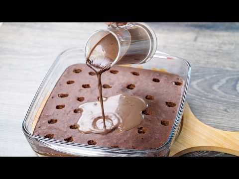 Hot Chocolate Milk Cake | Eggless & No Oven | Gooey Super Moist Cake