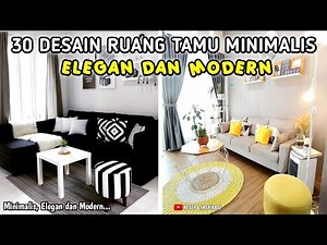 30 Elegant and Modern Minimalist Living Room Designs | Purchase Links in the Description