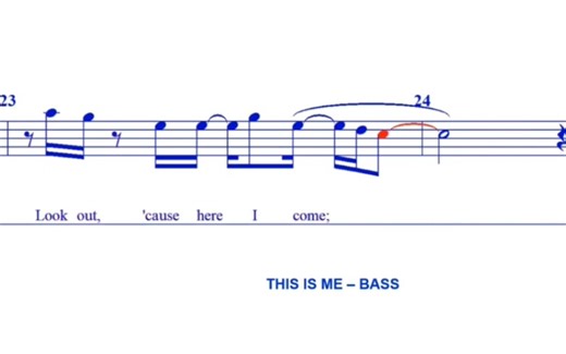 This is me BASS 低音声部钢琴音 Matt Huff改编 choral guide制作