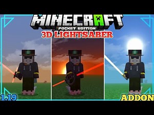 Realistic 3D Lightsaber Addon For Minecraft Pe 1.19 | Lightsaber Mod