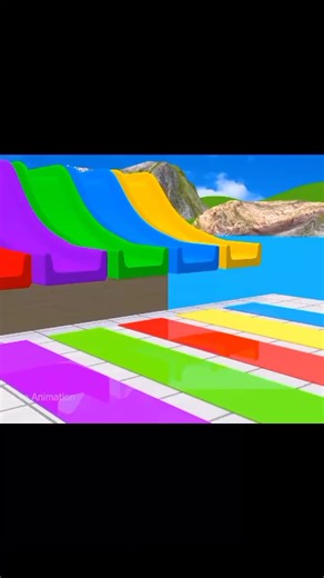 Long Slide Animal Game: A 3D Animation Adventure