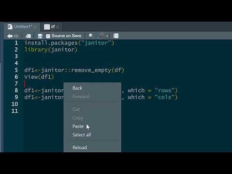 R tutorial: Automatically delete rows and columns of missing data