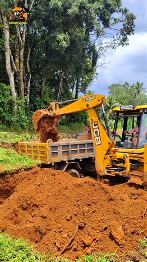 Insane Red Soil Loading! 🚜 One JCB, Non-Stop Action! 🔥 | BackhoeMaster