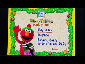 Elmo’s World Happy Holidays 2002 DVD Menu Walkthrough