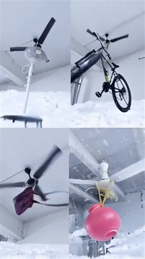 Snow ❄️ Swirling With Ceiling Fans #ceilingfan #kipasmurah #viralvideos