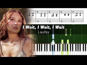 Laufey - I Wait, I Wait, I Wait - Accurate Piano Tutorial with Sheet Music