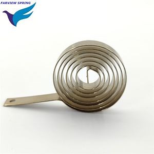 [Hot Item] Customized Flat Stainless Steel Spiral Spring, Take-up Spring