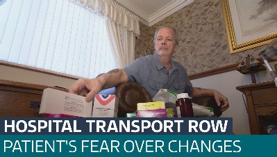 Patient's fears for future after changes to eligibility criteria for hospital transport  - Latest From ITV News