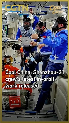 Cool China: Shenzhou-21 crew's latest in-orbit work released