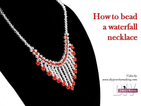 How to bead a waterfall necklace by DIY Jewelry Making