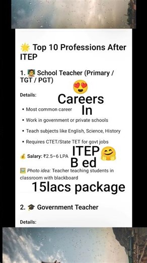 Careers you can choose after itep course #itep #job#teaching