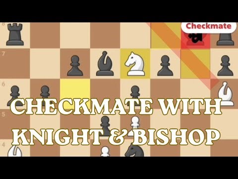 Checkmate with Knight & Bishop♟️| The Trickies Checkmate | 99% Players not know This Trick