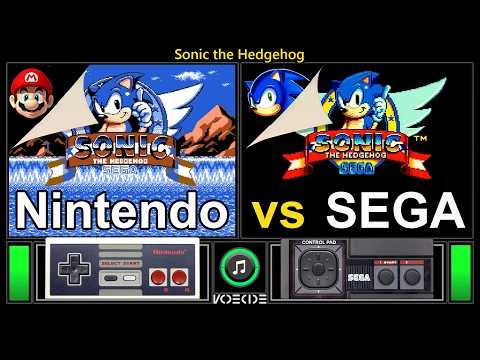 Sonic the Hedgehog (NES vs Master System) Real Hardware Comparison