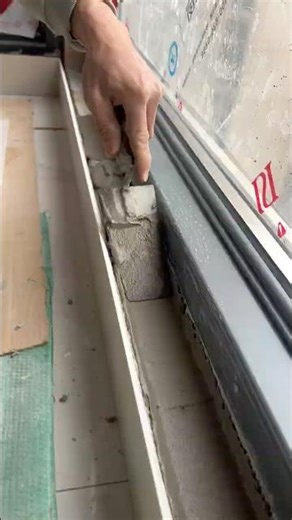 Window Sill Tile Installation | Perfect Fit & Clean Finish ✨🧱 #home